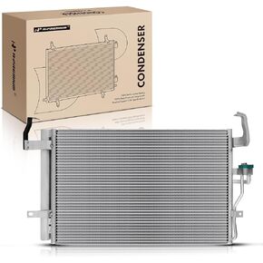 A-Premium Air Conditioning A/C Condenser Compatible with Hyundai Elantra 2001-2006, Tiburon 2003-2008, 2.0L 2.7L
