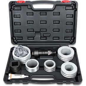 DNA MOTORING TOOLS-00202 1-5/8 to 4-1/4 Inches Exhaust Pipe Expander Stretcher Tool Set with Rubber Rings for Automotive Car Tail Pipe Tube Repair