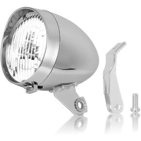 Bicycle Vintage Light, 3 LED Vintage Retro Bicycle Bike Front Light Lamp, Vintage Bike LED Headlight Front Head Bike Lamp with Mounting Bracket