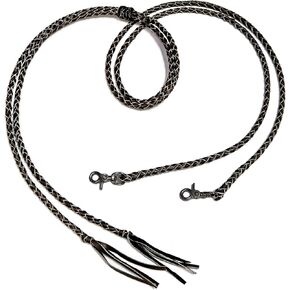 Western Leather Braided Split Reins in Kuwait