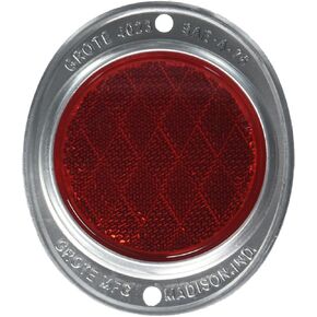 Grote 40232 Red Aluminum Two-Hole Mounting Reflector