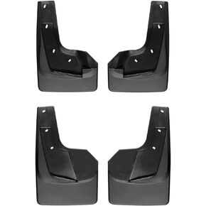 WeatherTech Custom No Drill Splash Guard MudFlaps for Ram Truck 1500, Ram 1500 - Front & Rear Set (110093-120093), Black