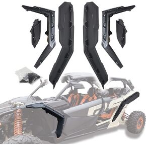 X3 Extended Fender Flares, Front & Rear Mud Guard Mud Flaps Compatible with Can Am Maverick X3 All Models / X3 Max RS Turbo R RR 2017-2024,Replace 715002973 (6PCS)