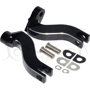Edge Cut 10mm Rear Footpegs Mount Kit For 1993-2018 Harley Touring Road King Electra Street Glide