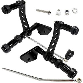 Black Forward Control Foot Peg Kits Fit For Harley Dyna Super Glide 2000-2015 Models