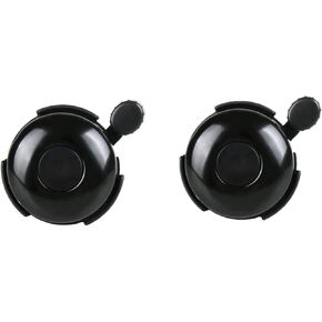 Classic Bike Bell for Adults Kid, 2PCS Bicycle Bell, Loud Crisp Ding Clear Sound Road Bike Bell for Mountain Bike, City Bike, Sports Bike, Cruiser Bike (Black)