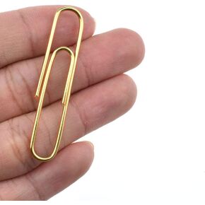 HAHIYO Paper Clips 2 inches (50mm) Length Black Wide Paperclips Vinyl Coated Prevent Scratching Tearing The Pages Sturdy for Bookmark Organize Home Office School 30 Pack