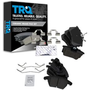 TRQ Ceramic Brake Pads Compatible with 09-13 Audi A3 12-19 VW Beetle 11 Golf 12-18 Jetta