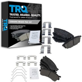 TRQ Ceramic Brake Pads Compatible with 2001-2003 Mazda Protege 2002-2003 Protege5
