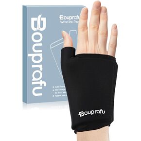 Wrist and Thumb Ice Pack Wrap - 360°Coverage Reusable Support Sleeve Either Cold & Hot Hand Therapies for Carpal Tunnel, Rheumatoid Arthritis, Tenosynovitis, Tendonitis, Swelling