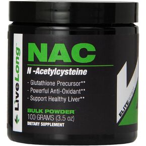 Pure N-Acetyl L-Cysteine (NAC) Powder - Liver Health and Cellular Support, Bulk Supplements, NAC for Bodybuilding and General Wellness and Antioxidant Supports Glutathione, 3.5 Ounce in Saudi Arabia
