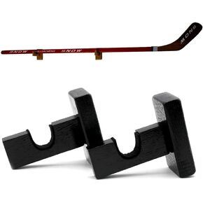 Bijun Hockey Stick Wall Mount, Hockey Puck Display Case, Horizontal Hockey Stick Hanger Holder, Hockey Stick Horizontal Rack