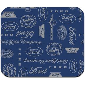 Ford Motor Company Logo Pattern Low Profile Thin Rubber Mouse Pad Mousepad