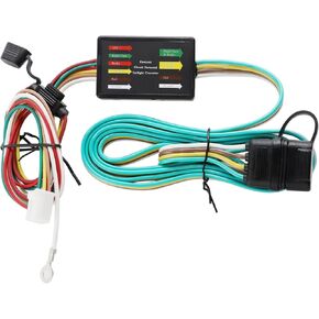 4-Pin Trailer Wiring Harness 56370 for 2017-2024 Honda CRV Plug & Play T-Connector Custom 4 Way Flat Trailer Wire Vehicle-Side 4 Prong Towing Tow Hitch Connector for Honda CR-V Trailer Light