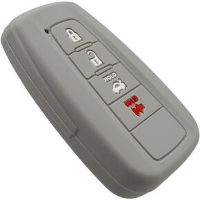 Silicone Key Fob Cover Compatible with Toyota Camry Corolla Hatchback Avalon C-HR Highlander Prius RAV4