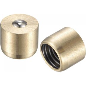 uxcell Brass Push Button Grease Oil Cup 4x5mm Ball Oiler for Lubrication System 10Pcs