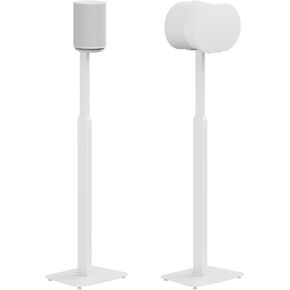 ynVISION.DESIGN Adjustable Floor Stand Compatible with SONOS Era 100 and Era 300 - White 2 Pack (Pair)