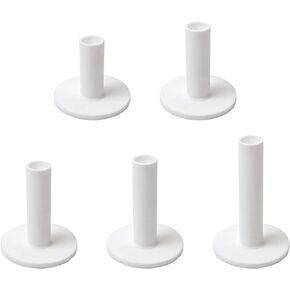 AUEAR, 5 Pack Golf Rubber Tees Holder for Practice and Driving Range Mats (White)