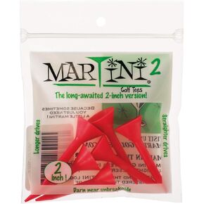 Martini Unbreakable 2'' RED Golf Tees