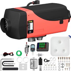 Happybuy 5KW سخان هواء ديزل 12 فولت سخان وقوف السيارات ديزل كاتم صوت مزدوج 5KW سخان ديزل مع ترموستات LCD لمنزل متنقل مقطورة حافلة RV والقوارب in Kuwait