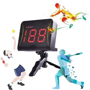 DRM Hands-Free Speed Radars, Multi-Sports Radar Gun for Baseball/Lacrosse/Soccer/Tennis/Golf, Baseball Speed Training Equipment Speed Measurement Device