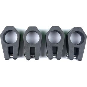 Bimini Top Fittings Jaw Slide 7/8" Black Nylon Hardware Pack of 4