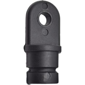 MARINE CITY Bimini Top Lightweight Black Nylon Round Inside Eye End Outer Diameter 3/4 Inches Tube for Marines – Boats – Yachts – Ships – Hardware Accessories (Pack of 2)