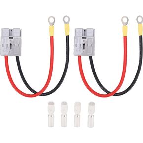 Fydun Jumper Cables Kit for Car DC600V 50A Jumper Battery Cables Quick Connect Connector 10Awg for Car/Van/Motorcycle/RV/Trailer
