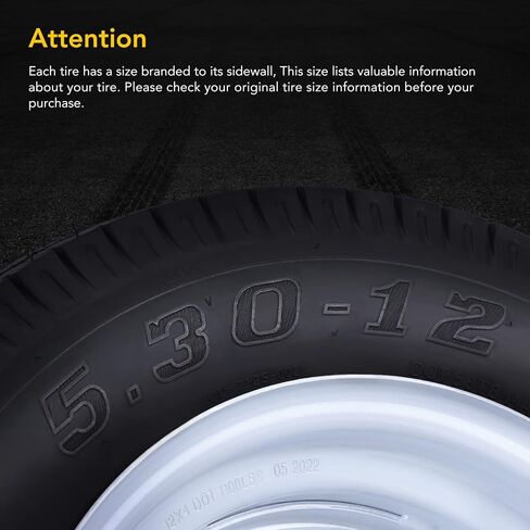 4.80-8 4.80x8 480-8 4.80-8 Trailer Tires with 8'' Rims, 4 Lug on 4'', Load Range C, 6PR in Saudi Arabia