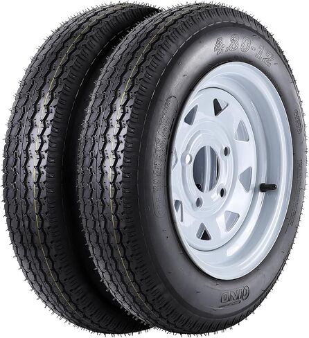 4.80-8 4.80x8 480-8 4.80-8 Trailer Tires with 8'' Rims, 4 Lug on 4'', Load Range C, 6PR in Saudi Arabia