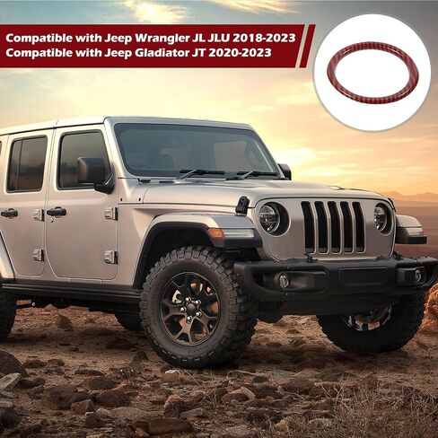 RT-TCZ for Wrangler JL Dash Air Vents Cover Trim Stickers Baby Blue for Jeep Wrangler JL JLU Gladiator JT 2018-2023 Baby Blue Interior Accessories 4pcs in Saudi Arabia
