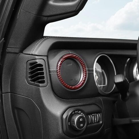 RT-TCZ for Wrangler JL Dash Air Vents Cover Trim Stickers Baby Blue for Jeep Wrangler JL JLU Gladiator JT 2018-2023 Baby Blue Interior Accessories 4pcs in Saudi Arabia