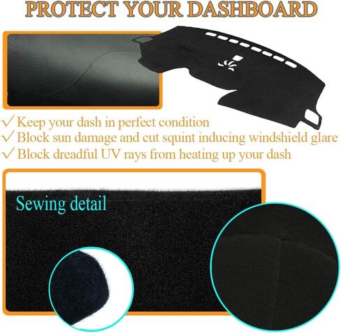 Dash Cover Mat Custom Fit for Honda CRV 2007 2008 2009 2010 2011,Dashboard Cover Pad (07-11 black) Z09 in Kuwait