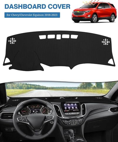 FIILINES Dash Cover Compatible with Chevy/Chevrolet Equinox 2018-2023 Dashboard Mat Cover Equinox Accessories Sunshade Nonslip Mesh Protector No Glare in Saudi Arabia