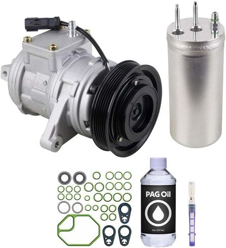 ضاغط التيار المتردد ومجموعة تكييف الهواء لسيارة جيب رانجلر TJ 4.0L 2000 2001 2002 2003 2004 2005 2006 - BuyAutoParts 60-80151RK جديد in Kuwait