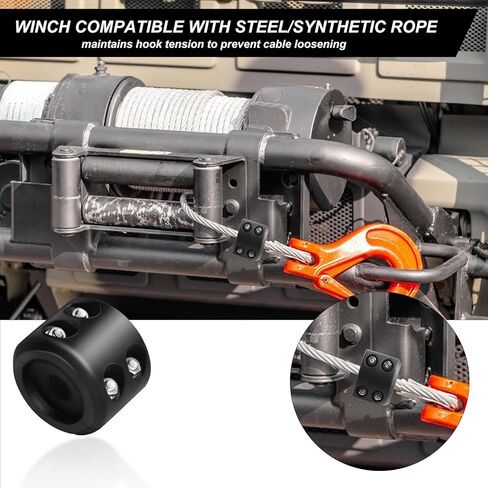 سدادة خطاف كابل الونش، سدادة رافعة مطاطية، سدادة كابل الونش تحمي سدادة خطاف سحب حبل الونش الصناعي، موفر خط كابل الونش للشاحنات ATV UTV SUVs in Kuwait