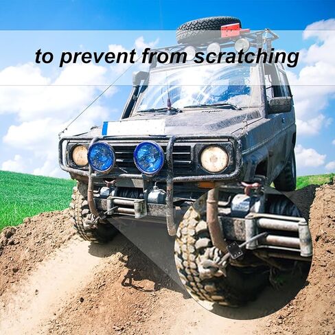 سدادة خطاف كابل الونش، سدادة رافعة مطاطية، سدادة كابل الونش تحمي سدادة خطاف سحب حبل الونش الصناعي، موفر خط كابل الونش للشاحنات ATV UTV SUVs in Kuwait