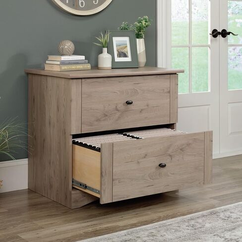 Sauder Miscellaneous Office Lateral File, L: 32.05" x W: 21.97" x H: 29.01", Laurel Oak Finish in Saudi Arabia