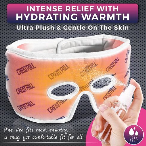 قناع تخفيف ضغط الجيوب الأنفية الساخن من كريتريل، وسادة تدفئة الجيوب الأنفية للوجه، قناع الصداع النصفي لتخفيف الصداع in Kuwait