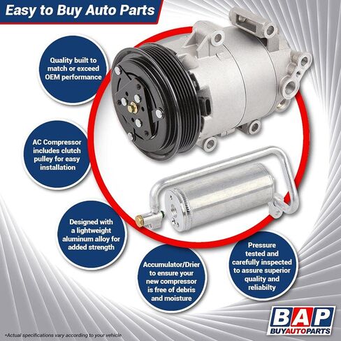For Mercedes CL550 & S550 2007 AC Compressor w/A/C Drier - BuyAutoParts 60-86364R2 NEW in Saudi Arabia