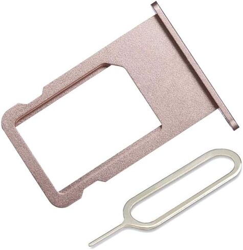 علبة بطاقة Sim بديلة لعلبة بطاقة Sim iPhone 6s مع دبوس Ejet مفتوح + قماش (ذهبي وردي) in Kuwait