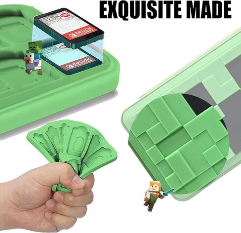 حافظة بطاقات الألعاب لجهاز نينتندو سويتش، حامل بطاقات ألعاب ريليف سويتش، صندوق تخزين بطاقات ألعاب سويتش، منظم بطاقات ألعاب سويتش ذو سعة كبيرة، 24 فتحة (C-4) in Kuwait