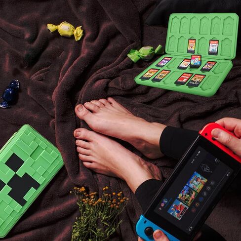 حافظة بطاقات الألعاب لجهاز نينتندو سويتش، حامل بطاقات ألعاب ريليف سويتش، صندوق تخزين بطاقات ألعاب سويتش، منظم بطاقات ألعاب سويتش ذو سعة كبيرة، 24 فتحة (C-4) in Kuwait