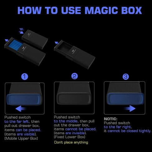 ONEONTA Storage Carrying Case with Magic Function - Plastic Hard Holder Case - Small Travel Money Box for Protective Small Items in Saudi Arabia