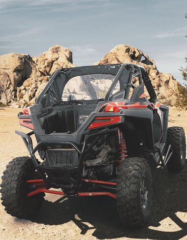 KEMIMOTO PRO XP Rear Windshield - UTV Back Windshield Soft Rear Window Compatible with RZR PRO XP /Turbo R 2020-2024 - Dust Stopper, Dustproof, Rainproof Panel Accessories in Saudi Arabia