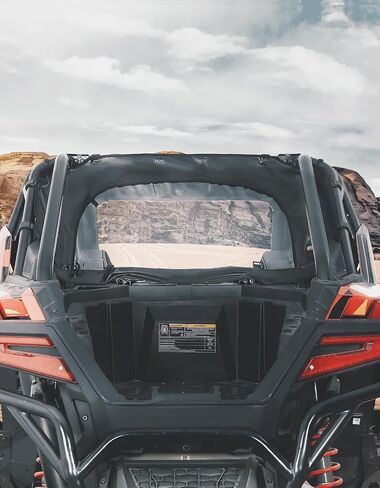 KEMIMOTO PRO XP Rear Windshield - UTV Back Windshield Soft Rear Window Compatible with RZR PRO XP /Turbo R 2020-2024 - Dust Stopper, Dustproof, Rainproof Panel Accessories in Saudi Arabia