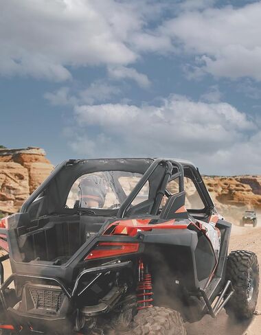KEMIMOTO PRO XP Rear Windshield - UTV Back Windshield Soft Rear Window Compatible with RZR PRO XP /Turbo R 2020-2024 - Dust Stopper, Dustproof, Rainproof Panel Accessories in Saudi Arabia