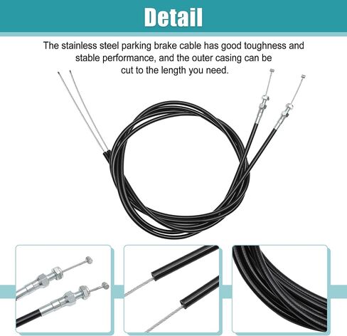 X AUTOHAUX 1 مجموعة العالمي سيارة سائق خلفي الجانب قرص طبل وقوف السيارات كابل فرامل يد عدة طويلة كابل فرامل يد طقم تصليح الطابق جبل وحدات in Saudi Arabia