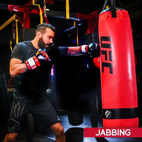 حقيبة ثقيلة من UFC، حقيبة ملاكمة MMA 80 رطل باللون الأحمر in Saudi Arabia
