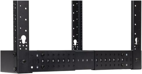 NavePoint 45U 4 Post Server Rack – Open Frame Rack for 19 Inch Equipment, Adjustable Depth 4-Post Network Rack Floor Mount, 45U Server Rack 1322lbs Capacity, Black in Saudi Arabia